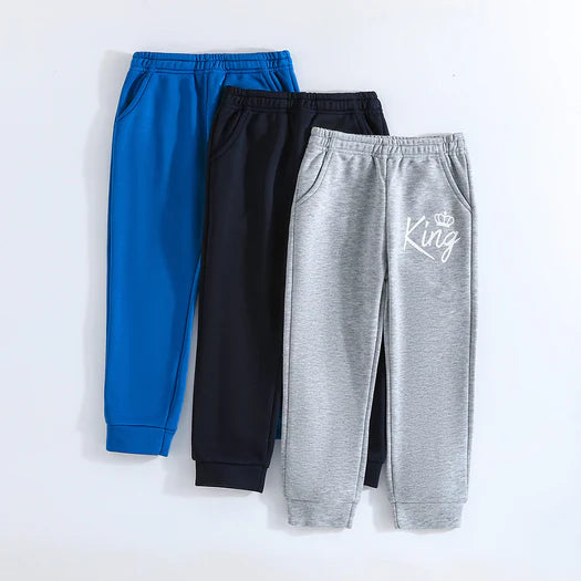 Boys Multicolored Trackpants Multipack Set - Set of 3
