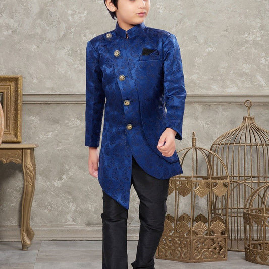 Blue cotton kurta